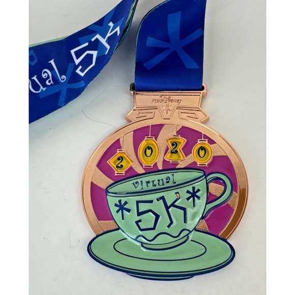Disney Other - Run Disney 2020 Virtual 5K Finisher Medal Teacups 5 Years Running
